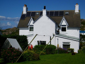 Solar Panels, Green Tourism Gold, Seaview ,bed and breakfast, Isle of Mull