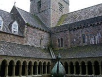 Isle of Iona Abbey, Cloisters,,Descent of the Spirit