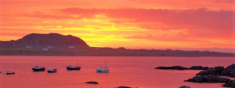 Sunset, Seaview, bed and breakfast, Fionnphort, Isle of Mull